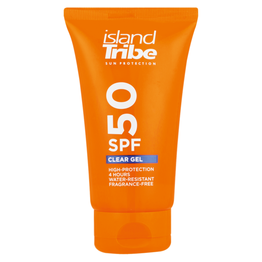 island tribe spf 50 clear gel sunscreen