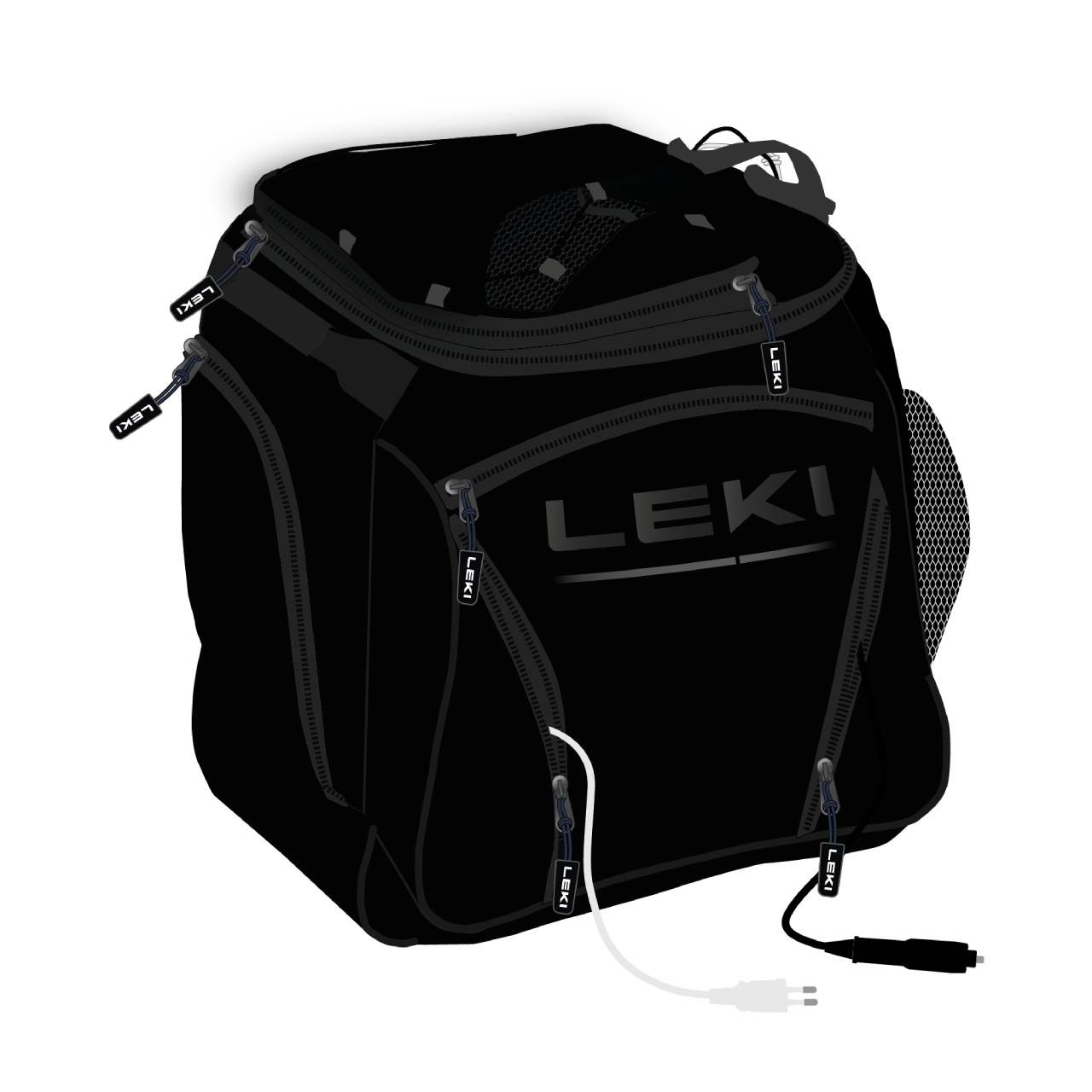 Leki ski boot bag hot heatable black