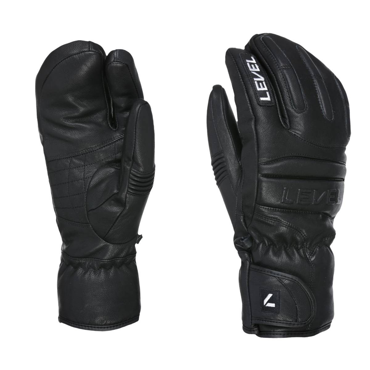 Level RS Trigger Leather ski gloves black