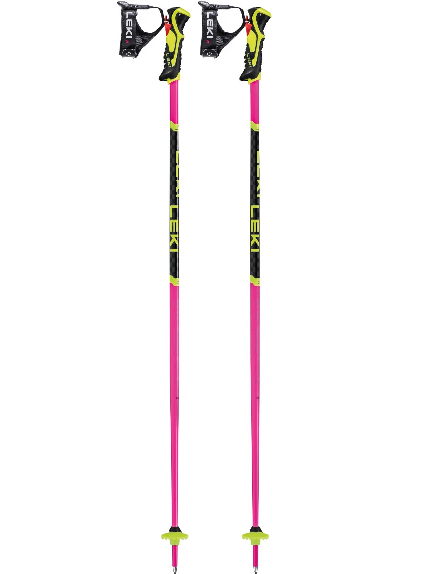 Leki WCR Lite SL 3D pink junior ski poles, 2024