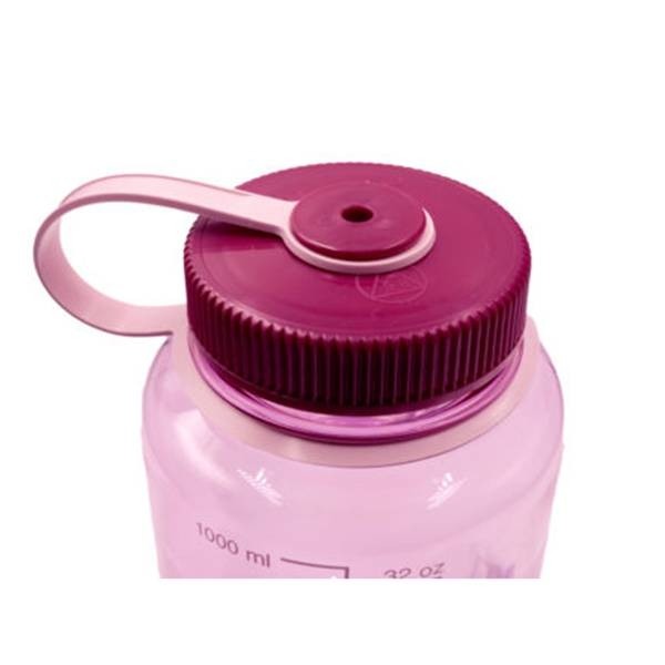  Nalgene Wide Mouth Bottle - 32 oz., Clear w/ Pink Cap : Sports Water  Bottles : Sports & Outdoors